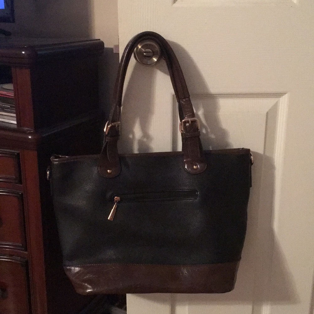 Boutique Black & Brown Large Handbag